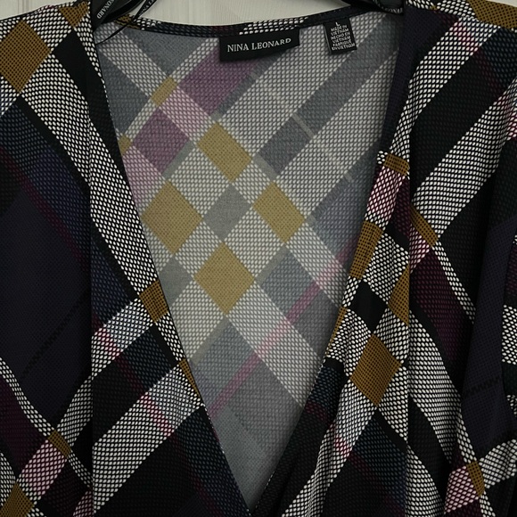 Nina Leonard Wrap Dress - Picture 4 of 4